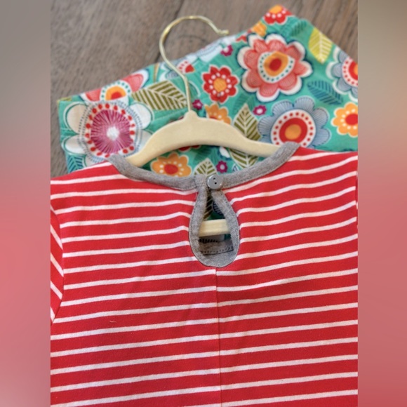 WORN ONCE: Rare Editions Fringed Appliqué w/Teardrop Back Closure & Leggings - Picture 3 of 4